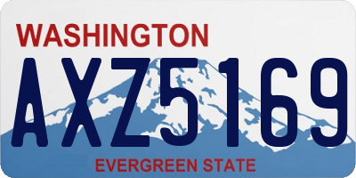 WA license plate AXZ5169