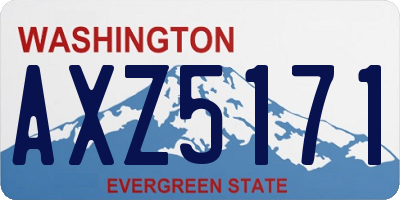 WA license plate AXZ5171