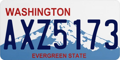 WA license plate AXZ5173