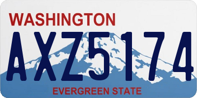 WA license plate AXZ5174