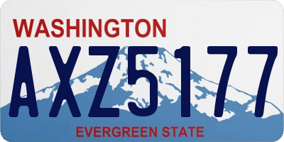 WA license plate AXZ5177