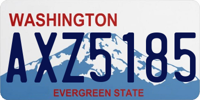 WA license plate AXZ5185