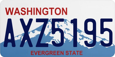 WA license plate AXZ5195