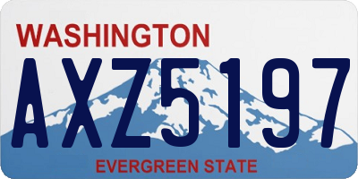 WA license plate AXZ5197