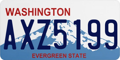 WA license plate AXZ5199