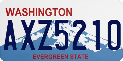 WA license plate AXZ5210