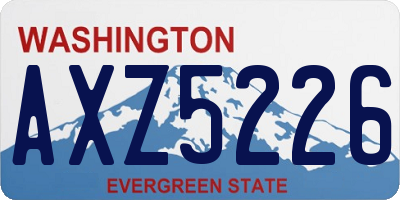 WA license plate AXZ5226