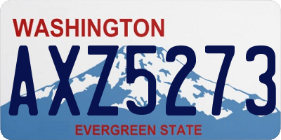 WA license plate AXZ5273