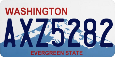WA license plate AXZ5282