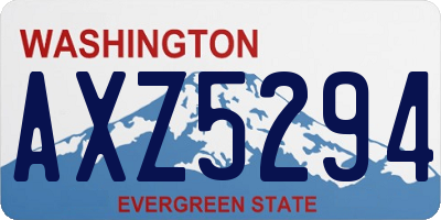 WA license plate AXZ5294