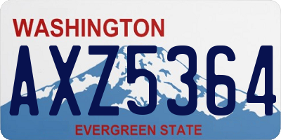 WA license plate AXZ5364