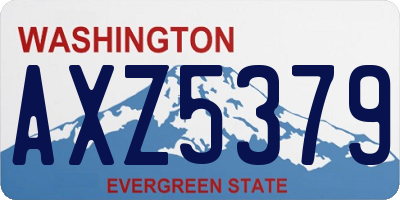 WA license plate AXZ5379