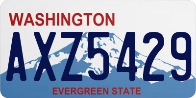 WA license plate AXZ5429