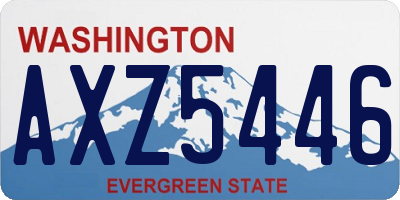 WA license plate AXZ5446