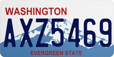 WA license plate AXZ5469
