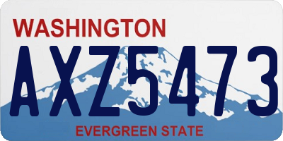 WA license plate AXZ5473