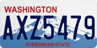 WA license plate AXZ5479