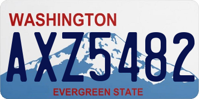 WA license plate AXZ5482