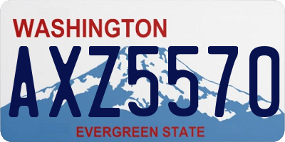 WA license plate AXZ5570