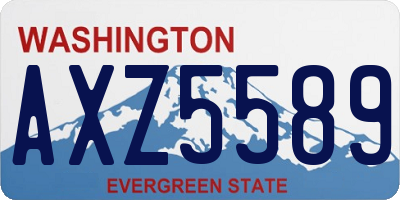 WA license plate AXZ5589