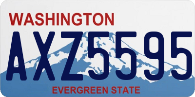 WA license plate AXZ5595