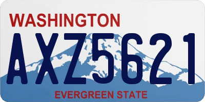 WA license plate AXZ5621