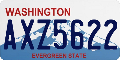 WA license plate AXZ5622