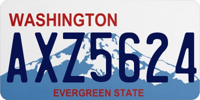 WA license plate AXZ5624