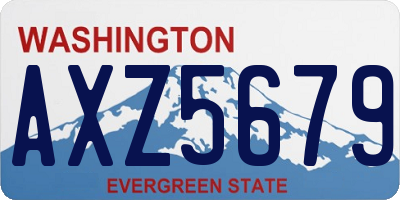 WA license plate AXZ5679