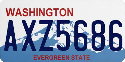 WA license plate AXZ5686