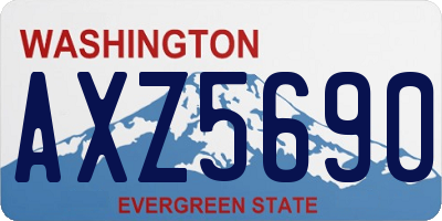 WA license plate AXZ5690