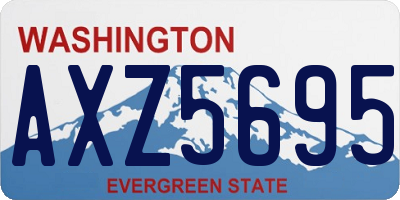 WA license plate AXZ5695
