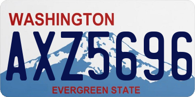WA license plate AXZ5696
