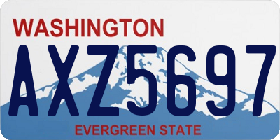 WA license plate AXZ5697