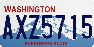 WA license plate AXZ5715