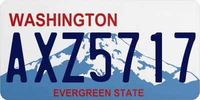 WA license plate AXZ5717
