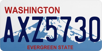 WA license plate AXZ5730