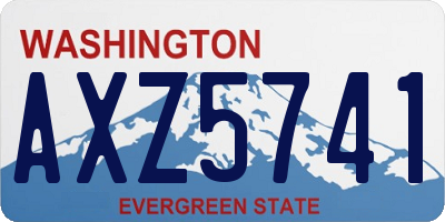 WA license plate AXZ5741