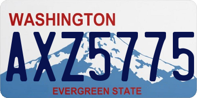WA license plate AXZ5775