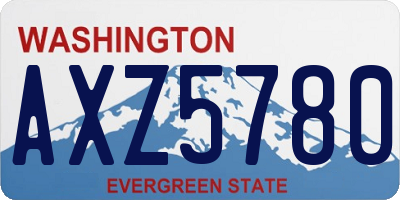 WA license plate AXZ5780