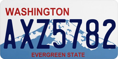 WA license plate AXZ5782