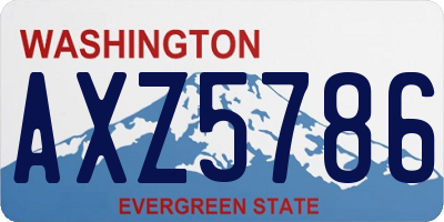 WA license plate AXZ5786