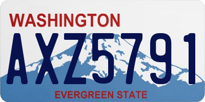 WA license plate AXZ5791