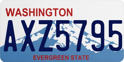WA license plate AXZ5795
