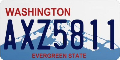 WA license plate AXZ5811