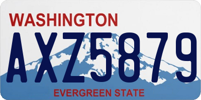 WA license plate AXZ5879