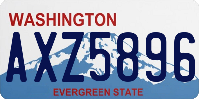 WA license plate AXZ5896