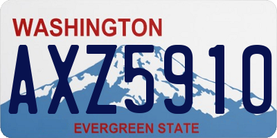 WA license plate AXZ5910