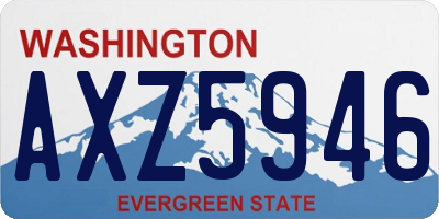 WA license plate AXZ5946