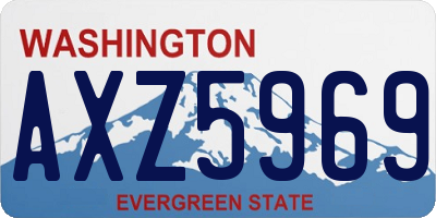 WA license plate AXZ5969